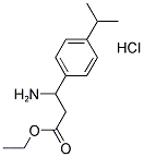 ETHYL 3-AMINO-3-(4-ISOPROPYLPHENYL)PROPANOATE HYDROCHLORIDE Struktur