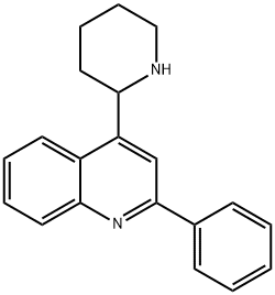 2-PHENYL-4-(2-PIPERIDINYL)QUINOLINE Struktur