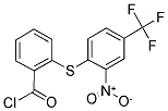 2-([2-NITRO-4-(TRIFLUOROMETHYL)PHENYL]SULFANYL)BENZOYL CHLORIDE Struktur