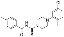 N-((4-(5-CHLORO-2-METHYLPHENYL)PIPERAZINYL)THIOXOMETHYL)(4-METHYLPHENYL)FORMAMIDE Struktur