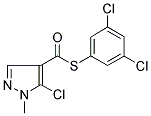 S-(3,5-DICHLOROPHENYL) 5-CHLORO-1-METHYL-1H-PYRAZOLE-4-CARBOTHIOATE Struktur