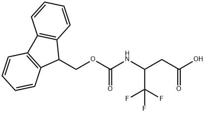 FMOC-3-AMINO-4,4,4-TRIFLUOROBUTYRIC ACID Struktur