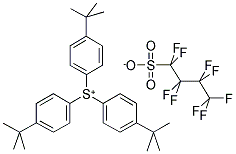 TRIS(4-TERT-BUTYLPHENYL)SULFONIUM PERFLUORO-1-BUTANESULFONATE Struktur