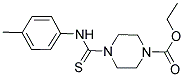 ETHYL 4-(((4-METHYLPHENYL)AMINO)THIOXOMETHYL)PIPERAZINECARBOXYLATE Struktur