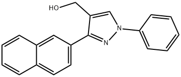 [3-(2-NAPHTHYL)-1-PHENYL-1H-PYRAZOL-4-YL]METHANOL Struktur