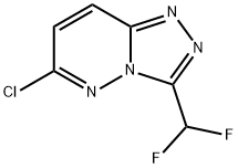 6-CHLORO-3-(DIFLUOROMETHYL)[1,2,4]TRIAZOLO[4,3-B]PYRIDAZINE Struktur