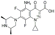 SPARFLOXACIN, [2-14C]- Struktur