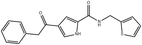 4-(2-PHENYLACETYL)-N-(2-THIENYLMETHYL)-1H-PYRROLE-2-CARBOXAMIDE Struktur