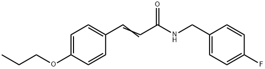 N-(4-FLUOROBENZYL)-3-(4-PROPOXYPHENYL)ACRYLAMIDE Struktur