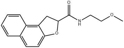 N-(2-METHOXYETHYL)-1,2-DIHYDRONAPHTHO[2,1-B]FURAN-2-CARBOXAMIDE Struktur