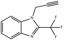 1-(2-PROPYNYL)-2-(TRIFLUOROMETHYL)-1H-1,3-BENZIMIDAZOLE Struktur