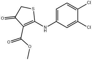 METHYL 2-[(3,4-DICHLOROPHENYL)AMINO]-4-OXO-4,5-DIHYDROTHIOPHENE-3-CARBOXYLATE Struktur