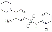 3-AMINO-N-(2-CHLORO-PHENYL)-4-PIPERIDIN-1-YL-BENZENESULFONAMIDE Struktur