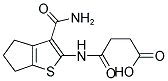 N-(3-CARBAMOYL-5,6-DIHYDRO-4H-CYCLOPENTA[B]THIOPHEN-2-YL)-SUCCINAMIC ACID Struktur