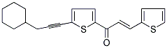 1-[5-(3-CYCLOHEXYLPROP-1-YNYL)-2-THIENYL]-3-(2-THIENYL)PROP-2-EN-1-ONE Struktur