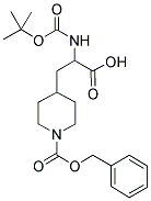 4-(2-TERT-BUTOXYCARBONYLAMINO-2-CARBOXY-ETHYL)-PIPERIDINE-1-CARBOXYLIC ACID BENZYL ESTER Struktur