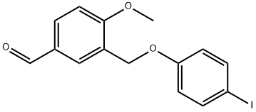 3-(4-IODO-PHENOXYMETHYL)-4-METHOXY-BENZALDEHYDE Struktur