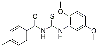 1-(2,5-DIMETHOXYPHENYL)-3-(4-METHYLBENZOYL)THIOUREA Struktur