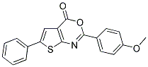 2-(4-METHOXYPHENYL)-6-PHENYL-4H-THIENO[2,3-D][1,3]OXAZIN-4-ONE Struktur