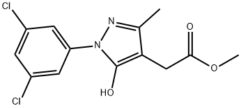 METHYL 2-[1-(3,5-DICHLOROPHENYL)-5-HYDROXY-3-METHYL-1H-PYRAZOL-4-YL]ACETATE Struktur