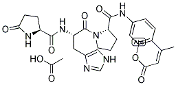 PYR-HIS-PRO-AMC ACETATE SALT Struktur