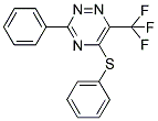 3-PHENYL-5-(PHENYLSULFANYL)-6-(TRIFLUOROMETHYL)-1,2,4-TRIAZINE Struktur