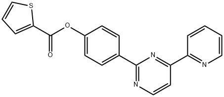 4-[4-(2-PYRIDINYL)-2-PYRIMIDINYL]PHENYL 2-THIOPHENECARBOXYLATE Struktur