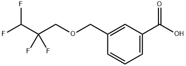 3-(2,2,3,3-TETRAFLUORO-PROPOXYMETHYL)-BENZOIC ACID Struktur