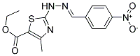 N-[5-ETHOXYCARBONYL-4-METHYLTHIAZOL-2-YL]-4-NITROBENZALDEHYDE HYDRAZONE Struktur