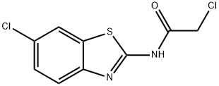 2-CHLORO-N-(6-CHLORO-BENZOTHIAZOL-2-YL)-ACETAMIDE Struktur