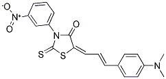 (5E)-5-{(2E)-3-[4-(DIMETHYLAMINO)PHENYL]PROP-2-ENYLIDENE}-3-(3-NITROPHENYL)-2-THIOXO-1,3-THIAZOLIDIN-4-ONE Struktur