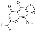 7-DIFLUOROMETHYL-4,9-DIMETHOXY-5H-FURO-[3,2-G]-CHROMENE-5-ONE Struktur