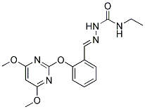 N-[1-AZA-2-[2-[(4,6-DIMETHOXYPYRIMIDIN-2-YL)OXY]PHENYL]ETHENYL]-N'-ETHYLUREA Struktur