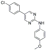 5-(4-CHLOROPHENYL)-N-(4-METHOXYPHENYL)PYRIMIDIN-2-AMINE Struktur