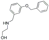 2-((3-(BENZYLOXY)BENZYL)AMINO)ETHANOL Structure