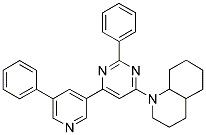 1-[2-PHENYL-6-(5-PHENYL-PYRIDIN-3-YL)-PYRIMIDIN-4-YL]-DECAHYDRO-QUINOLINE Struktur