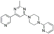 2-METHYL-4-PYRIDIN-3-YL-6-(4-PYRIDIN-2-YLPIPERAZIN-1-YL)PYRIMIDINE Struktur