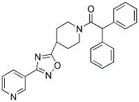 1-(2,2-DIPHENYL-1-OXOETHYL)-4-[3-(PYRIDIN-3-YL)-1,2,4-OXADIAZOL-5-YL]PIPERIDINE Struktur