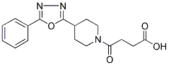 4-OXO-4-[4-(5-PHENYL-1,3,4-OXADIAZOL-2-YL)PIPERIDIN-1-YL]BUTANOIC ACID Struktur