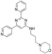 (3-MORPHOLIN-4-YL-PROPYL)-(6-PYRIDIN-4-YL-2-PYRIDIN-2-YL-PYRIMIDIN-4-YL)-AMINE Struktur