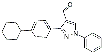 3-(4-CYCLOHEXYLPHENYL)-1-PHENYL-1H-PYRAZOLE-4-CARBALDEHYDE Struktur