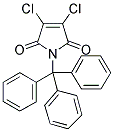 3,4-DICHLORO-1-TRIPHENYLMETHYL-MALEIMIDE Structure