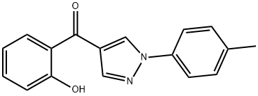 (2-HYDROXYPHENYL)[1-(4-METHYLPHENYL)-1H-PYRAZOL-4-YL]METHANONE Struktur