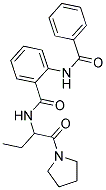 2-BENZAMIDO-N-(1-OXO-1-(PYRROLIDIN-1-YL)BUTAN-2-YL)BENZAMIDE Struktur