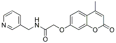 2-[(4-METHYL-2-OXO-2H-CHROMEN-7-YL)OXY]-N-(PYRIDIN-3-YLMETHYL)ACETAMIDE Struktur