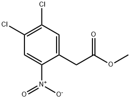 METHYL 2-(4,5-DICHLORO-2-NITROPHENYL)ACETATE Struktur