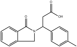 3-(4-METHYLPHENYL)-3-(1-OXO-1,3-DIHYDRO-2H-ISOINDOL-2-YL)PROPANOIC ACID Struktur