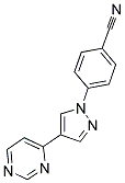 4-(4-PYRIMIDIN-4-YL-1H-PYRAZOL-1-YL)BENZONITRILE Struktur