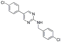 N-(4-CHLOROBENZYL)-5-(4-CHLOROPHENYL)PYRIMIDIN-2-AMINE Struktur