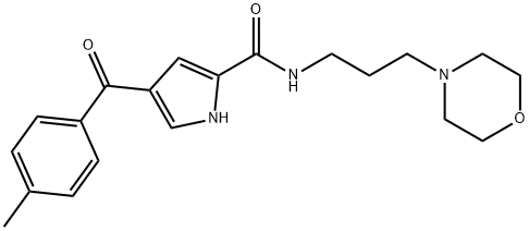 4-(4-METHYLBENZOYL)-N-(3-MORPHOLINOPROPYL)-1H-PYRROLE-2-CARBOXAMIDE Struktur